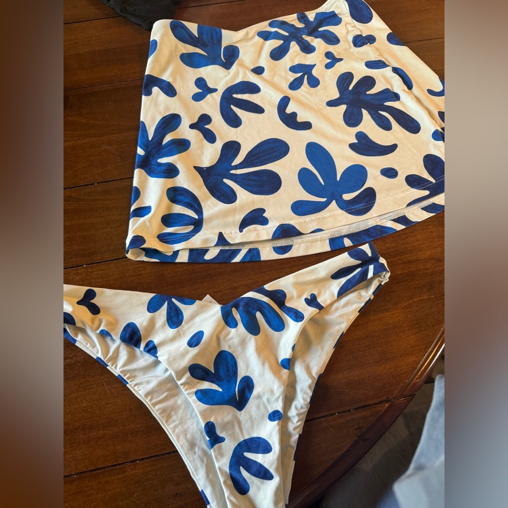 WeWoreWhat Bikini Bottom and Matching Skirt